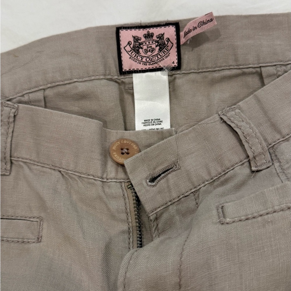 Juicy Couture womens Khaki sz 4
